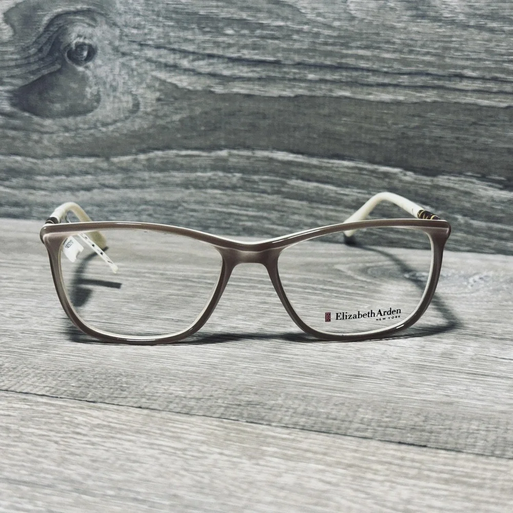 Elizabeth Arden EA 1181 55-17 Eyeglass Frames Womens Beige Argyle‎ Square 140